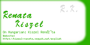 renata kiszel business card